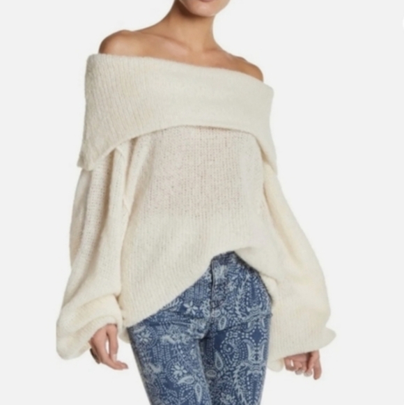 Free People Ophelia Alpaca Sweater Size M - Picture 4 of 14